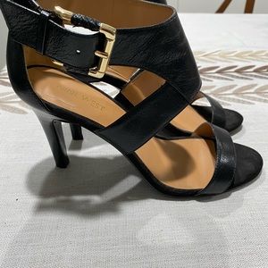 Black Summer Sandal Heels